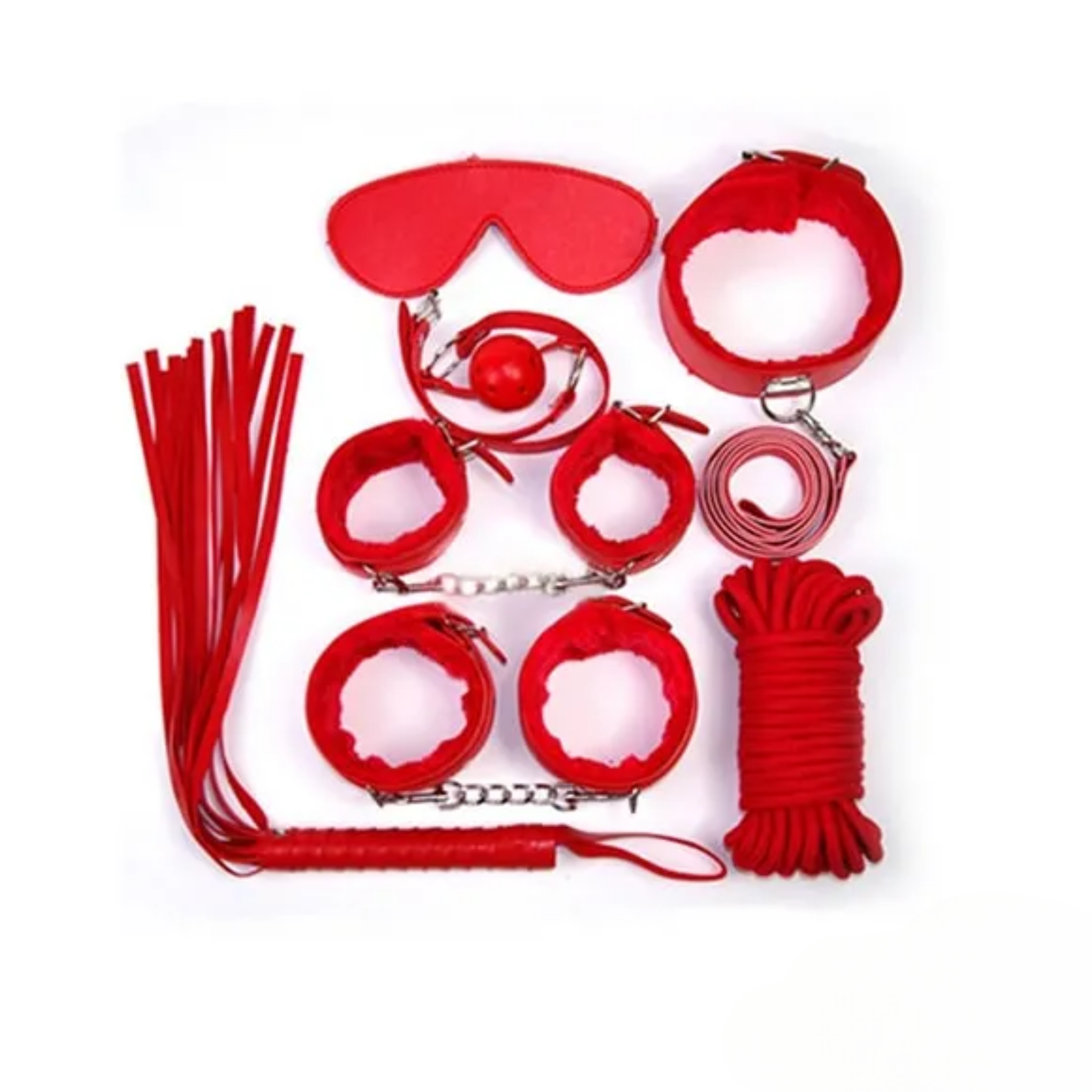 Bondage Kit 7pcs - Red